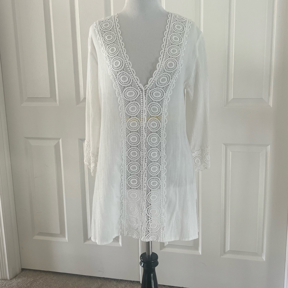 La Blanca Crochet Cover Up